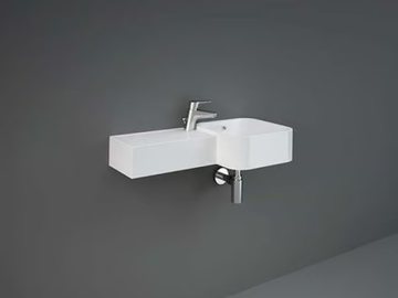RAK-PETIT - Square wall-mounted ceramic handrinse basin by RAK Ceramics - view 3